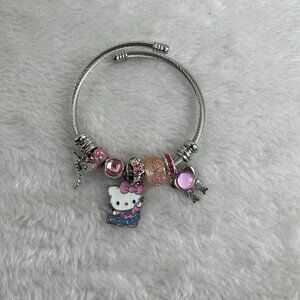 458 Pink Hello Kitty Bracelet cute